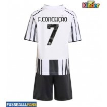 Juventus Francisco Conceicao #7 Heimtrikotsatz Kinder 2025-26 Kurzarm (+ Kurze Hosen)